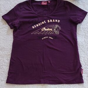 Plum Purple Indian Motorcycle T-shirt